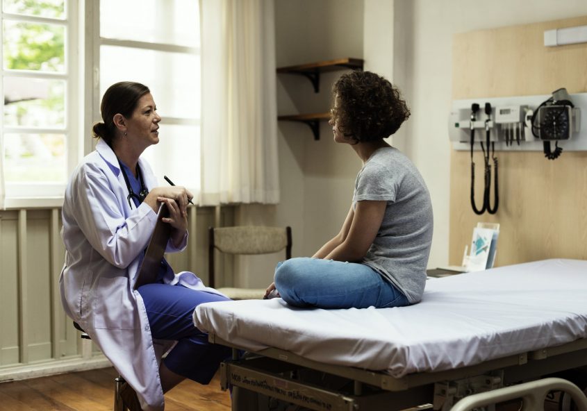 Image of consultation in a hospital
